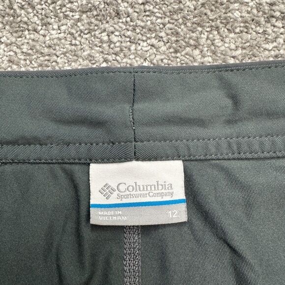 Columbia Casual Anytime Skirt Skort Womens 12 Dark Gray Active Outdoor 34x17 - Picture 4 of 12